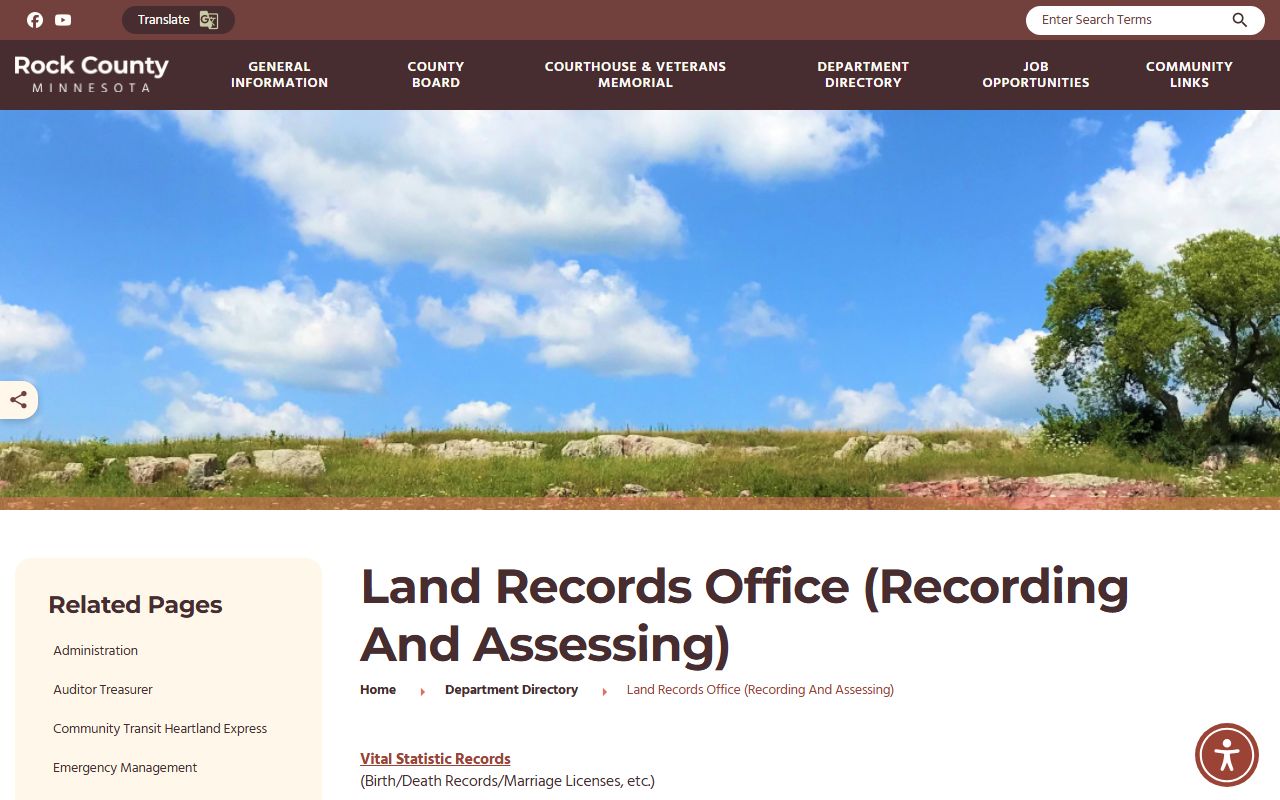 Rock County marriage and divorce records Land Records Office
