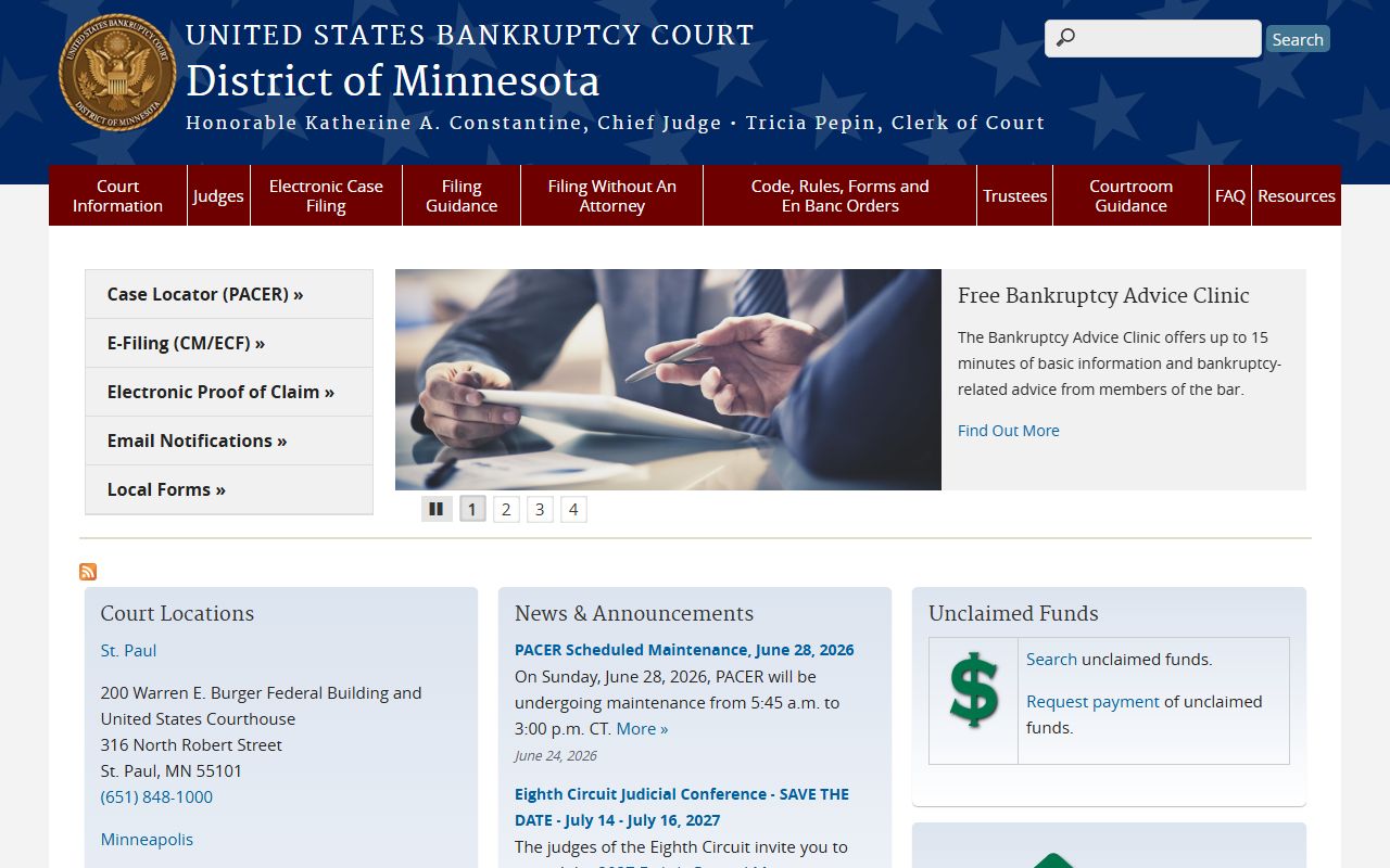 Rock County probate records federal bankruptcy court distinction